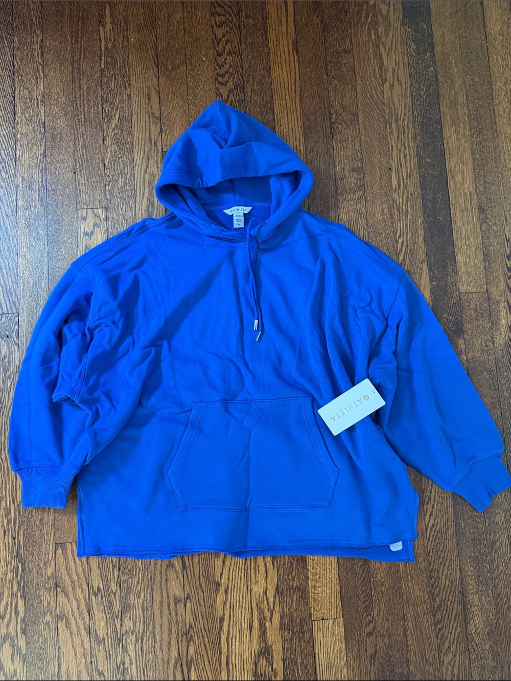 Heavyweight Terry Oversized Hoodie, NWT, Medium, Blue